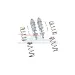 GPM Grey Aluminium 107mm Thickened Front Shocks Complete 10Pc Set