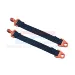GPM 108mm Rear Suspension Travel Limit Straps w/ Orange Aluminium Buckles 2Pcs