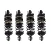Factory Team Aluminium Adjustable Shocks Set 4Pcs - Gunmetal