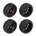Team Associated 1.9" Apex2 Tyres on Black Rims - Glued Wheels 2Pcs