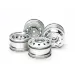 Tamiya 1.9" TGS Semi-Truck Silver Rims 4Pcs