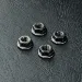 MST 4mm Black Flanged Nut 4Pcs