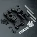 MST Black Aluminium Rear Lower Arm Set