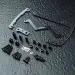MST Carbon Fibre Short Battery Mount w/Black Aluminium Mounting Hardware