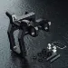 MST Black Lightweight Aluminium Integrated Front Upper Deck Connector Set
