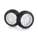 HSP 2.3" Front Buggy Tyres on White Rims - Wheels 2Pcs