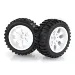 HSP 2.8" Off Road Tyres on White Rims - Wheels 2Pcs