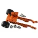 GPM Orange Aluminium Wheelie Bar w/ Wing Mount