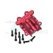 GPM Red Aluminium Front Differential Cover