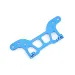 HSP Blue Aluminium Rear Upper Body Post Mounting Plate