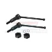 GPM Medium Carbon Steel Rear CVD Driveshafts 2Pcs w/ Black Aluminium Wheel Hexes
