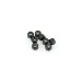 HSP Black Steel 2.5mm Nyloc Nuts 8Pcs