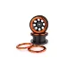 HSP 2.2" Black/Orange Beadlock Rims 2Pcs