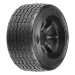 Pro-Line 1.9" VTA 31mm Rear Tyres on 8-Spoke Black Rims - Glued Wheels 2Pcs