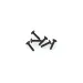 HSP 2x8mm Coarse Thread Binder Head Screws 6Pcs