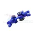 GPM Aluminium Steering Assembly Set w/ Bearings - Blue