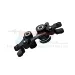 GPM Aluminium Steering Assembly Set w/ Bearings - Black