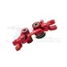 GPM Aluminium Steering Assembly Set w/ Bearings - Red