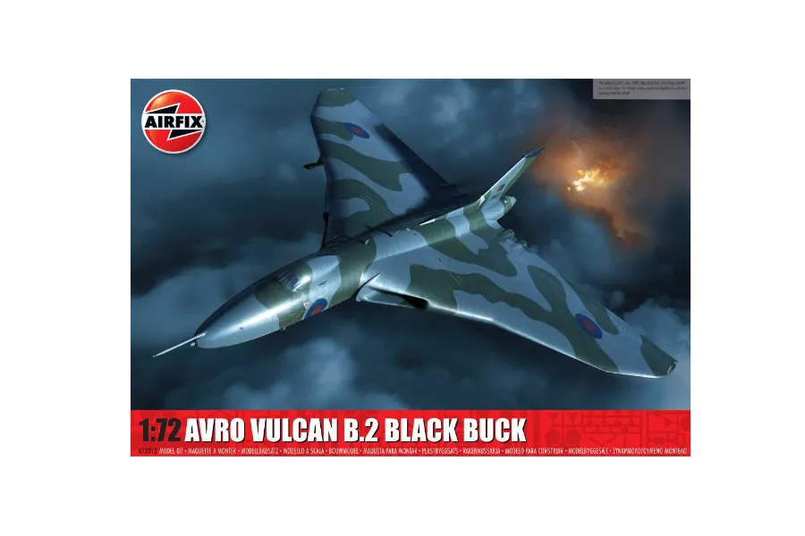 Airfix 1/72 Avro Vulcan 'Black Buck' B.2 Scaled Plastic Model Kit | A12013