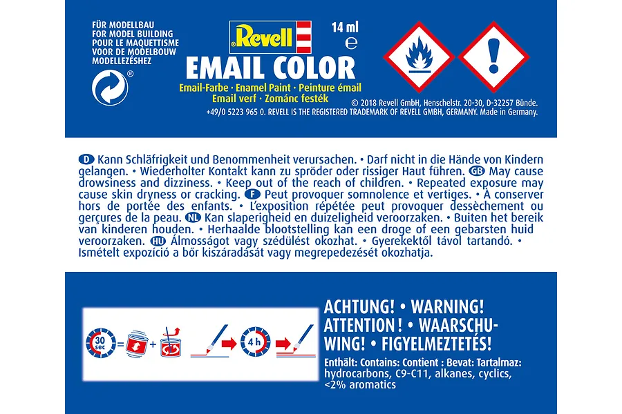 Revell 731 Clear Red Enamel Paint 14ml 32731