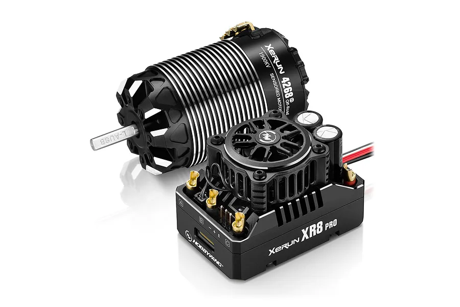 Hobbywing XR8 Pro G3 200A ESC & 4268SD 1900kV G3 Sensored