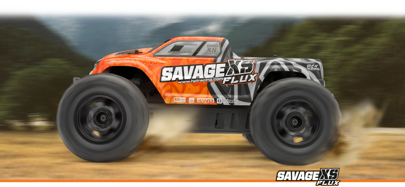 HPI 1/10 Savage XS Flux 4WD Brushless RTR RC Monster Truck