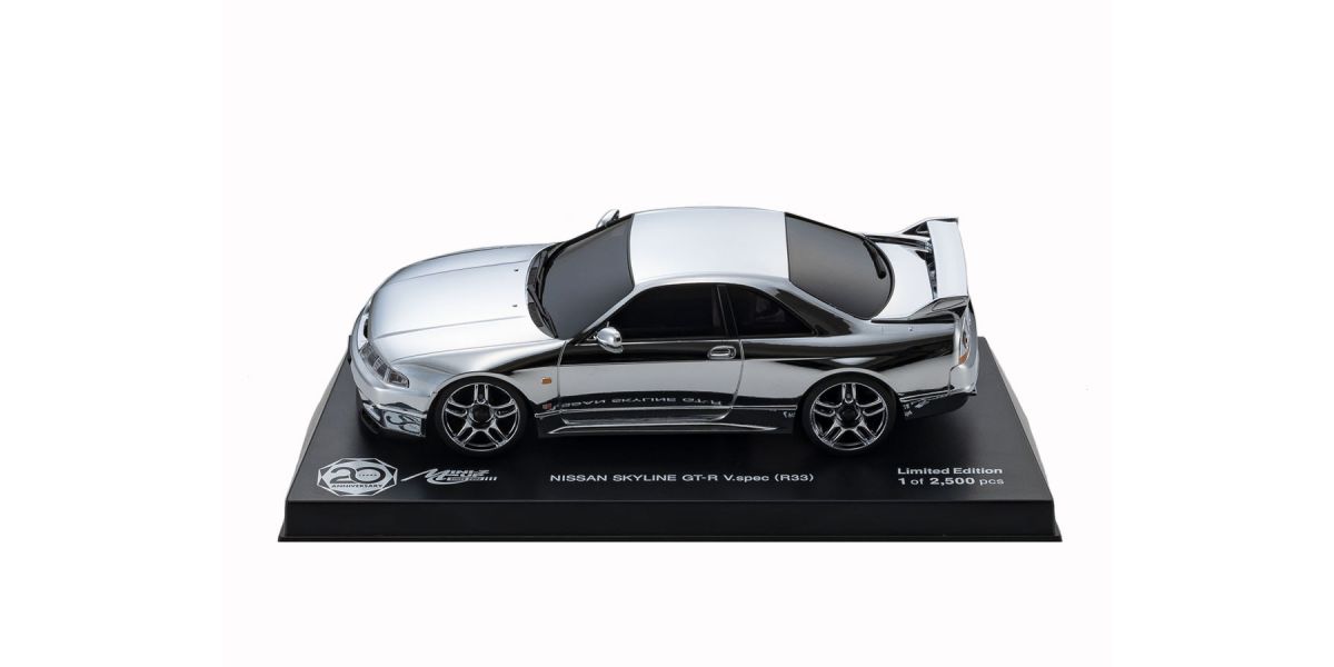 Kyosho Mini-Z Nissan Skyline GT-R V.Spec (R33) Painted Body Set - Silver