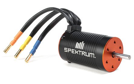 50+ MPH Spektrum Firma 1/6th 750kv 4-pole Brushless Motor