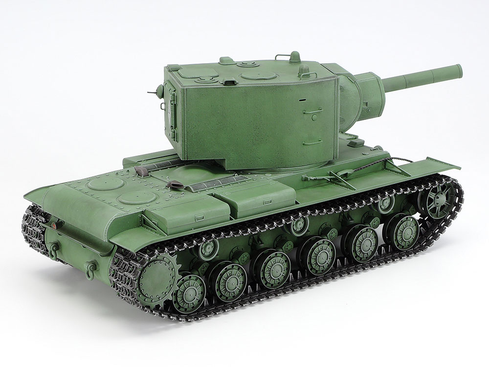 This model captures the mammoth KV-2 form in style, from the tall, boxy turret to realistic surface textures and detailing