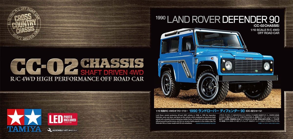 Tamiya CC-02 Land Rover Defender 90 Rock Crawler Kit