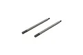 Two ARRMA 4x70mm metal shock shafts for RC vehicles, shown side-by-side against a plain white background.