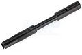 A black metal Rovan input layshaft for RC cars, shown against a white background.