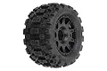 Pro-Line 1.85" Badlands MX Tyres on Black Raid Rims 4Pcs PRO1024110