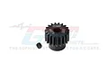 A black 19T pinion gear with 0.8 module pitch and a small grub screw, featuring GPM branding on a white background.