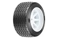 Pro-Line 1.9" VTA 31mm Rear Tyres on 8 Spoke White Rims - Glued Wheels 2Pcs PRM1013917