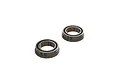 Two ARRMA flanged ball bearings with rubber seals, shown from an angled perspective against a white background.