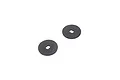 Two black metal slipper plates with a D-shaped center hole, shown against a white background.