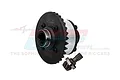GPM Carbon Steel Rear Complete Differential with Input Gear 2Pcs - Silver TXM1211R-S