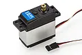 HSP 15kg metal gear waterproof RC servo with black plastic casing, silver metal body, and a three-wire connector cable.
