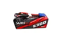 Gens Ace G-Tech 14.8V 5300mAh 60C hard case LiPo battery with red and black wiring and blue connector.
