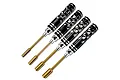 A set of four GPM Racing nut drivers with black honeycomb-patterned handles and gold-colored shafts, sized 4.0mm, 5.5mm, 7.0mm, and 8.0mm.
