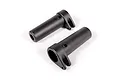 Two black Axial straight axle adapters for RC vehicles shown against a white background.