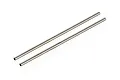 Two thin, metallic cylindrical tail tubes for a Syma RC helicopter, shown against a clean white background.