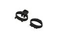 Two black plastic ARRMA rear bumper loops shown from different angles against a white background.