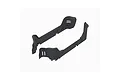 A pair of black plastic side guards for an ARRMA RC vehicle, shown from an elevated angle against a white background.