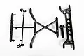 Axial RC chassis cross member parts tree on a white background.