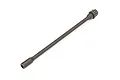 A black Traxxas centre driveshaft spare part shown against a plain white background.