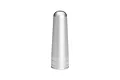A silver-coloured, cylindrical Traxxas body reamer cap with a rounded top and grooved base, isolated against a white background.