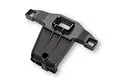 A black plastic Traxxas rear clipless body mount component for RC vehicles, shown from a top-down angle against a white background.