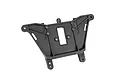 Black plastic Traxxas rear shock tower spare part for RC vehicles, shown against a white background.